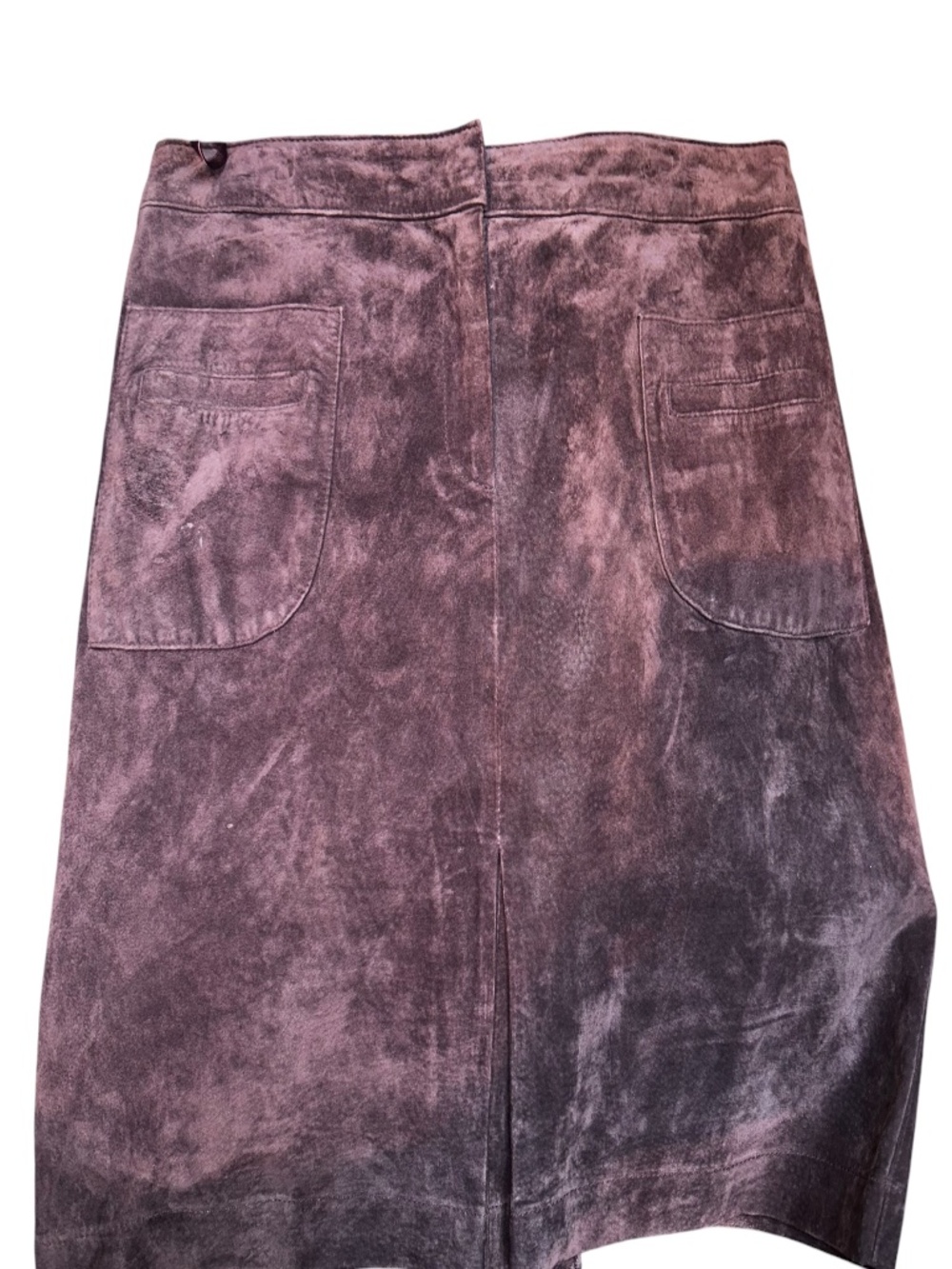 Lily Pulitzer MUST HAVE FOR FALL chocolate brown pig suede leather skirt 8
